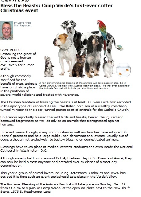 CV Bugle Blessing article